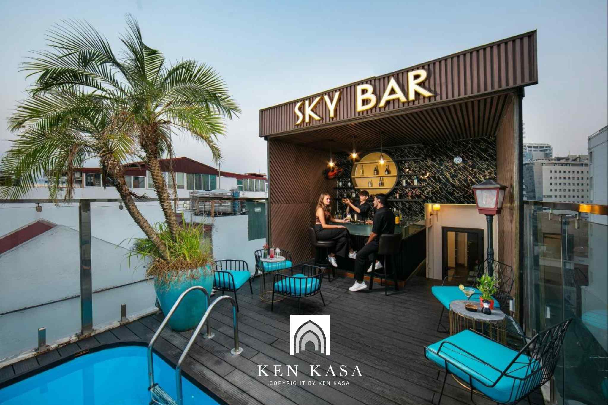 Lối thiết kế hiện đại tại sky bar